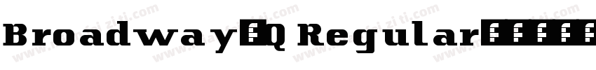 Broadway_Q Regular字体转换